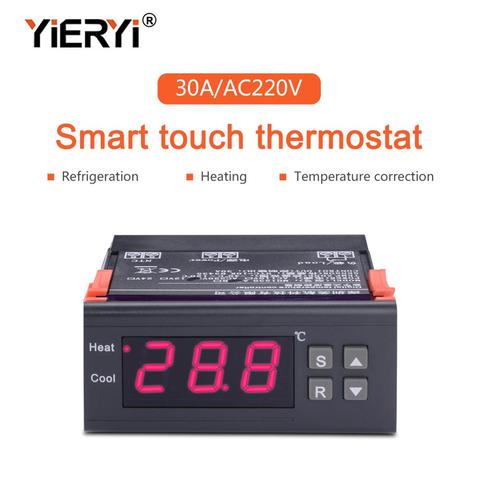 Yieryi-controlador Digital de temperatura, termostato de refrigeración, regulador de calefacción, termopar-40 ~ 120 grados, MH1230A AC220V ► Foto 1/6