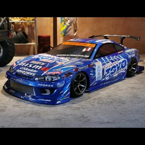 TY15 Silvs 15 GP 1/10 1:10 drift RC PC, cuerpo de pintura completo con pantalla de luz, cuerpo de derrape RC hsp hpi trax Tamiya, 195 de ancho ► Foto 1/4