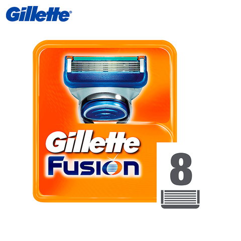 Cartuchos de repuesto para maquinilla de afeitar Gillette Fusion, 8 Uds máquina de afeitar cuchillas de afeitar casetes para afeitar gillette mach3 cuchilla de afeitar ► Foto 1/5