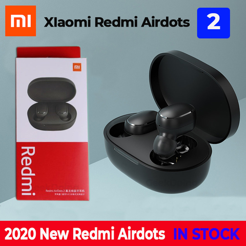 2022 nuevo Original Xiaomi Redmi Airdots 2 TWS auricular inalámbrico bluetooth 5,0 auricular estéreo reducción de ruido Mic Control de voz ► Foto 1/6