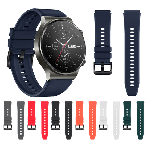 Correa de silicona oficial para Huawei Watch Gt 2 Pro, banda de reloj deportiva de goma Original para Huawei Gt2 Pro, reemplazo de pulsera ► Foto 1/6