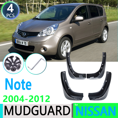 Guardabarros para coche, accesorios para Nissan Note 2004 ~ 2012, E11, 2005, 2006, 2007, 2008, 2009, 2010, 2011 ► Foto 1/6