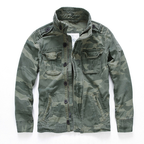 Chaqueta de camuflaje de gran tamaño para hombre, ropa informal, ropa deportiva, chaqueta vaquera gruesa, abrigo militar verde, abrigo de camuflaje para invierno, XXL ► Foto 1/6