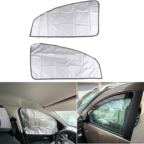 Cortinas Magnéticas de doble cara para coche, parasol para ventana oblicuo, 1 par ► Foto 1/6