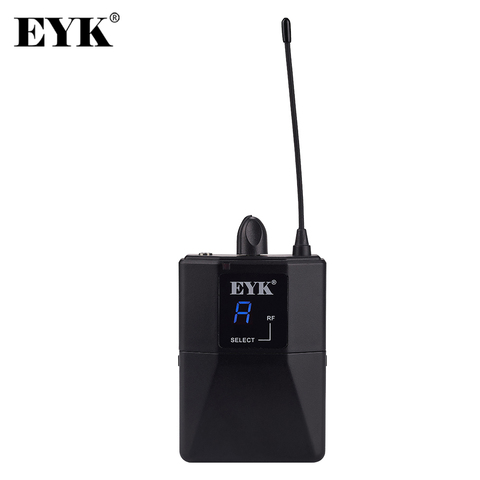 Receptor de Bodypack para EYK IEM81 IEM82, sistema de monitoreo de etapa inalámbrica UHF profesional con auriculares internos ► Foto 1/5