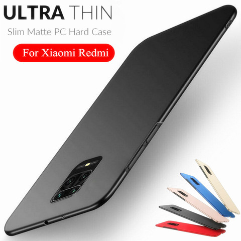 Slim Hard PC funda de teléfono para Xiaomi Poco X3 NFC M3 Redmi Nota 9 8 Pro 9s 8T 9A 9C 8A Mi nota 10 Lite Anti-skid mate cubierta ► Foto 1/6