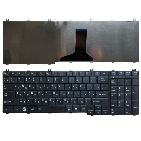 Teclado ruso para ordenador portátil, para teclado Toshiba Satellite L655 L655D C655 C655D C660 C660D C650D L650 C670 L650D L755 RU, negro ► Foto 1/5