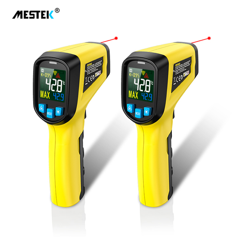 Mestek -50 a 600 no-contacto láser pantalla LCD infrarrojo IR Digital C/F selección de la temperatura de la superficie termómetro Pyrometer ► Foto 1/6