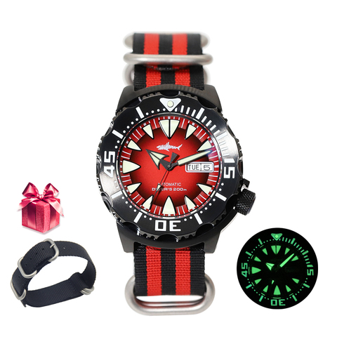 Heimdallr-reloj mecánico NH36A Monster para hombre, cristal de zafiro automático de reloj de buceo, C3, superluminoso ► Foto 1/6