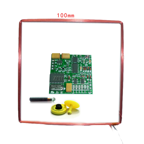 134,2 kHz AGV FDXB de largo alcance ISO11784/85 FDX-B EM ID de etiqueta de oreja lector Moulde UART ► Foto 1/5