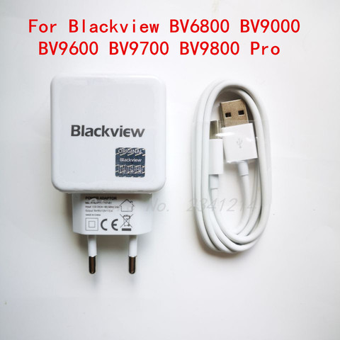 Cargador USB para Blackview BV9000 BV9600 BV9700 BV9800 Pro, adaptador de corriente, enchufe europeo, fuente de alimentación de Viaje + Cable Usb tipo C de datos Line ► Foto 1/4