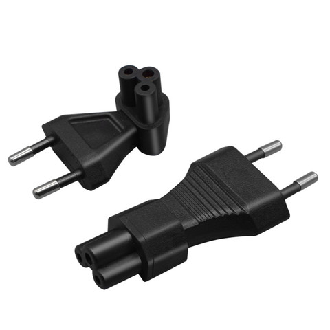 Adaptador de CA hembra de 2 pines Eu macho a Iec 320 C5 fusible de 2.5A, convertidor de potencia Industrial de la UE ► Foto 1/6