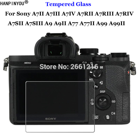 Para Sony Alpha ILCE-7 7R S 7S 9 77 99 A7 A7R A7S III IV A9 A77 A99 II A7II A7III A7RII de templado de vidrio de Protector de Pantalla DE LA Cámara película ► Foto 1/6