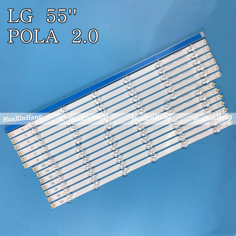 14 Uds LED lámpara de luz de fondo de 12leds para LG 55 