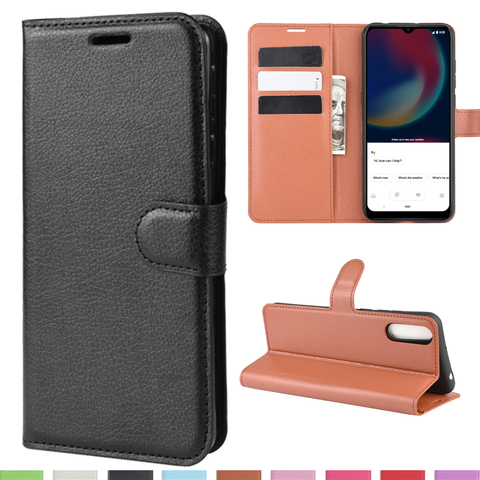 Tarjeta de funda de cartera titular del soporte teléfono casos para WIKO 4 Lite View4 de cuero de la Pu caso Shell protector ► Foto 1/6