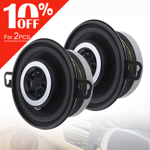 2 uds. De altavoces coaxiales de bocina para coche, de 3,5 pulgadas, 12V, 200W, Loundspeaker de frecuencia completa, reproductor de Audio para coche, vehículo y automóviles ► Foto 1/6