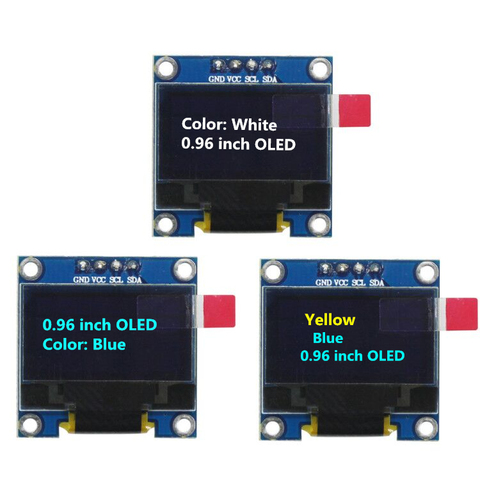 Módulo de pantalla OLED IIC, 0,96 pulgadas, 128X64, azul/blanco/amarillo, comunicación para arduino Diy Kit ► Foto 1/6
