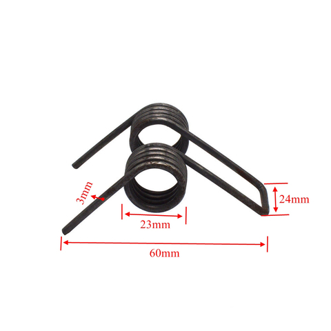 Resorte de acero de 3mm, resorte de doble torsión resistente, 23mm de diámetro, venta al por mayor de fábrica ► Foto 1/5