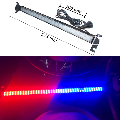 Luz estroboscópica de policía para coche, luz flash Fso, 80 led, intermitente, advertencia, Policía ► Foto 1/6