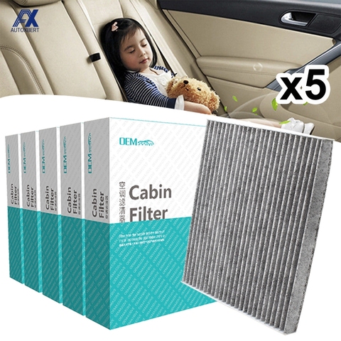 Filtro de aire para cabina de polen de coche, para Toyota Avensis Verso Corolla Verso 2003, 2004, 2005, 2006, 2007, 2008, 2009, 88568-02030, 88568, 12022, 5x ► Foto 1/6