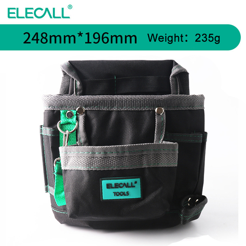 ELECALL-Bolsa de herramientas para la cintura, kit de herramientas multiusos digitales, bolsa de herramientas negra, bolsa de nailon, tela oxford ► Foto 1/6