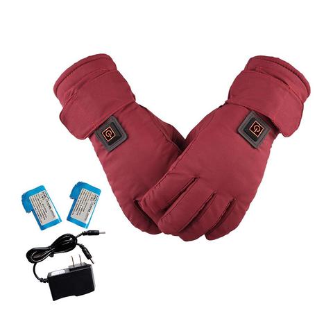 Guantes de Moto calentados con pantalla táctil, recargables, temperatura ajustable, térmicos ► Foto 1/1