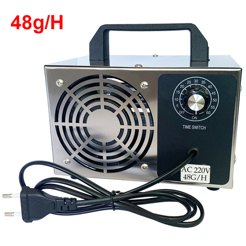 60 g/h generador de ozono 28 g/h ozonizador portátil aire y agua purificador esterilizador de ozono TRATAMIENTO además formaldehído 220V ► Foto 1/6