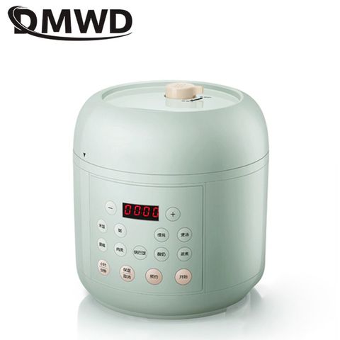 DMWD hogar multifuncional eléctrico olla a presión 2L Mini inteligente olla de arroz FoodStewing sopa Pot Maker para 2-4 personas, 220V ► Foto 1/3