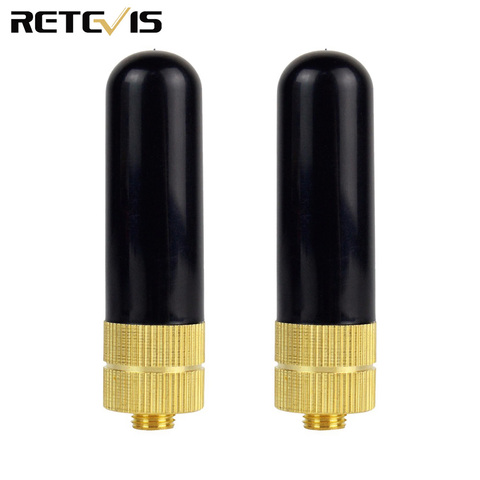 Retevis RT-805S VHF UHF SMA-F corto Antena Walkie Talkie Para Kenwood $TERM impacto Baofeng UV-5R UV-82 BF-888S Retevis H777 RT-5R para Puxing ► Foto 1/6