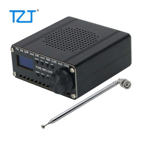 Receptor de Radio de banda completa montado SI4735 SI4732, Radio FM AM (MW y SW) SSB (LSB y USB) con batería de litio + antena + altavoz + funda ► Foto 1/6