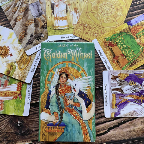 Cartas de Tarot of the Golden Wheel, juego de adivinación nítida, inspirado en los cuentos de hadas, Mila Losenko, edición rusa, 78 cartas ► Foto 1/6