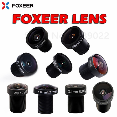 Foxeer Original de lente de la Cámara 1,7mm 1,8mm 2,1mm 2,5mm de la lente/M8 M12 lente gran angular para dientes/predador/Falkor Cámara ► Foto 1/6