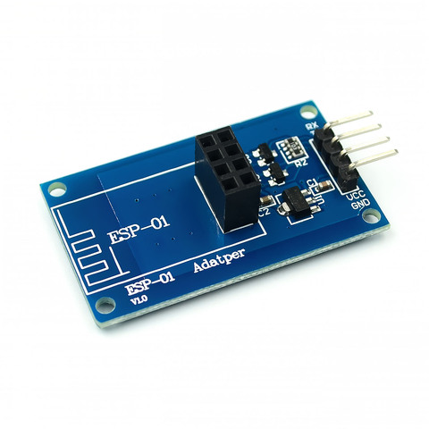 ESP8266 ESP-01 serie de WiFi del adaptador inalámbrico módulo 3,3 V 5V Esp01 fuga adaptadores de PCB Compatible con arduino ► Foto 1/4