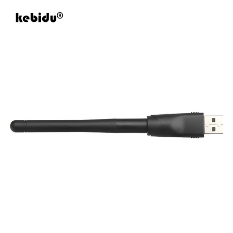 Kebidu-Mini adaptador USB WIFI MT7601, 150Mbps, USB 2,0, tarjeta de red inalámbrica, 802,11 b/g/n, adaptador LAN con antena giratoria ► Foto 1/6