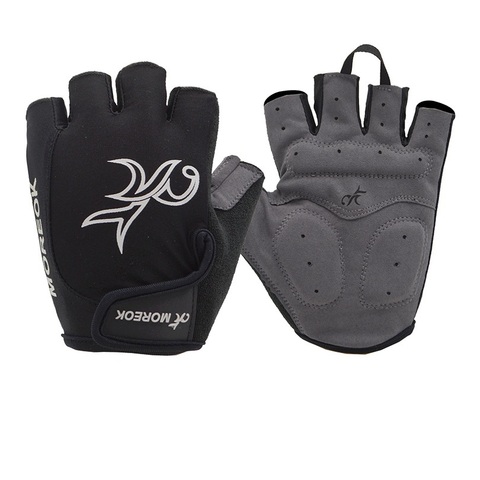 Guantes de Ciclismo de medio dedo para hombre y mujer, de GEL, transpirables, antideslizantes, para motocicleta, ciclismo de montaña, gimnasio y Fitness, para verano ► Foto 1/6