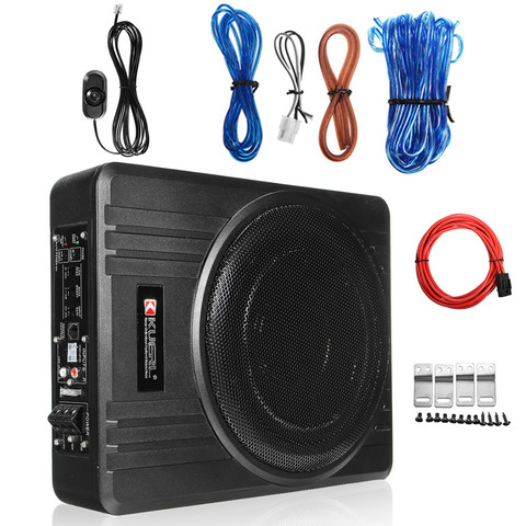 Amplificador de Audio para coche, Subwoofer de 600W y 10 pulgadas, altavoz de graves activo delgado para debajo del asiento ► Foto 1/6