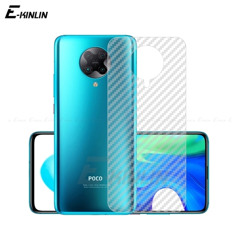 Película protectora de fibra de carbono suave para XiaoMi Mi PocoPhone POCO C3 X3 NFC F2 M3 M2 Pro F1 X2 Protector de pantalla trasera sin vidrio ► Foto 1/1