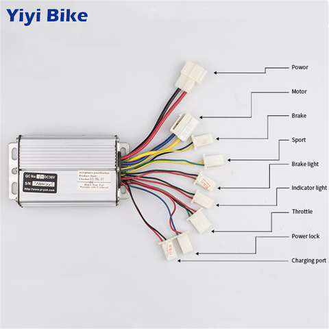 Controlador de bicicleta eléctrica con 36 V 48 V 1000 W 30A DC cepillado para E bike Scooter monopatín parte Fit parte del Motor de la batería ► Foto 1/6