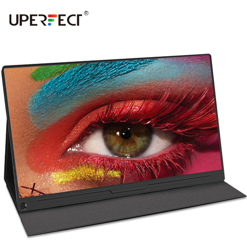 UPERFECT-Monitor FHD de 15,6 pulgadas, pantalla HDR 1920X1080 IPS HDMI tipo C, portátil para videojuegos, Dsiplay, PS4, Raspberry PC ► Foto 1/6