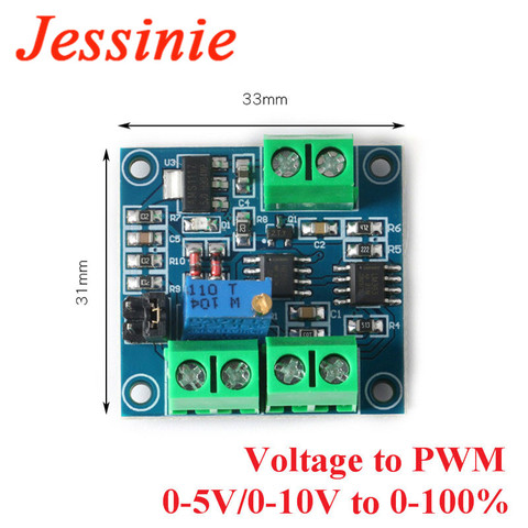 Módulo convertidor de voltaje a PWM 0-5V 0-10V a 0-100% módulo de potencia ajustable PWM ► Foto 1/5