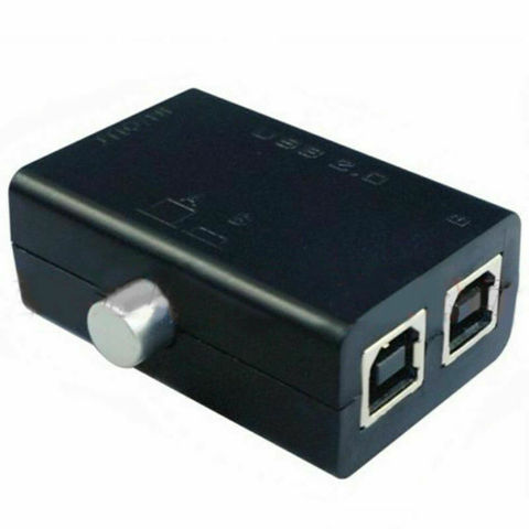 Interruptor compartido USB 1,1/2,0, Hub de caja, 2 puertos, PC, Manual de impresora de escáner de ordenador ► Foto 1/6