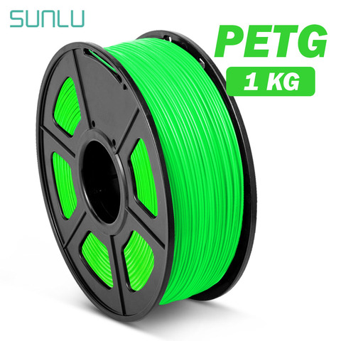 SUNLU-filamento PETG para impresora 3D, materiales de impresión, plástico, buena dureza, 1KG, translucencia, pantalla, 1,75 MM ► Foto 1/6