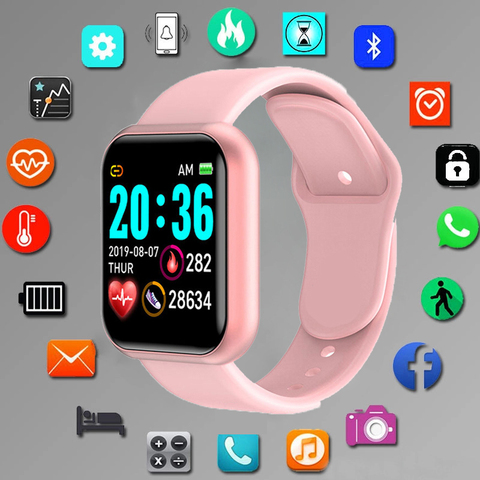 Reloj deportivo inteligente Digital para hombre y mujer, pulsera electrónica led con Bluetooth, para fitness, hodinky ► Foto 1/6