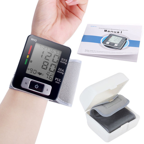 Automático de muñeca tensiómetro Digital esfigmomanómetro inteligente máquina médica medida pulso Fitness de medición ► Foto 1/6