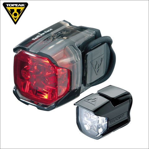 Topeak WHITELITE TMS065 frente de la bicicleta linterna Handlbar montaje lámpara REDLITE TMS066 ciclismo luz LED bicicleta de carretera trasera lámpara de seguridad ► Foto 1/5