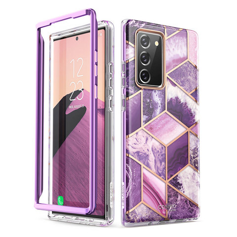 Funda protectora de pantalla para Samsung Galaxy Note 20 de 6,7 pulgadas (2022), carcasa de mármol brillante de cuerpo completo, sin Protector de pantalla incorporado, I-BLASON Cosmo ► Foto 1/6