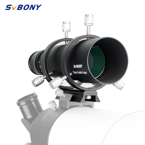 SVBONY 50mm guía de alcance Finderscope CCD imagen guía alcance w/Bracket 1,25 ''doble helicoidal Focuser para Astronomía Monocular Telesc ► Foto 1/6