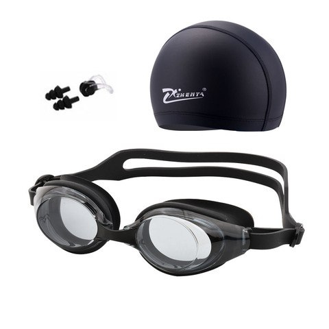 Gorra de natación gafas de natación Anti-niebla impermeable gafas de natación auriculares equipo de piscina para hombres mujeres niños adultos deportes de buceo gafas ► Foto 1/6