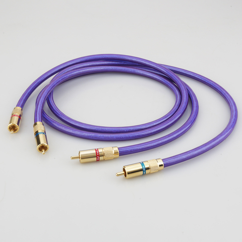 Cable de conexión de audio de alta calidad, conector RCA chapado en oro, Van den Hul MC-SILVER IT 65 RCA ► Foto 1/6