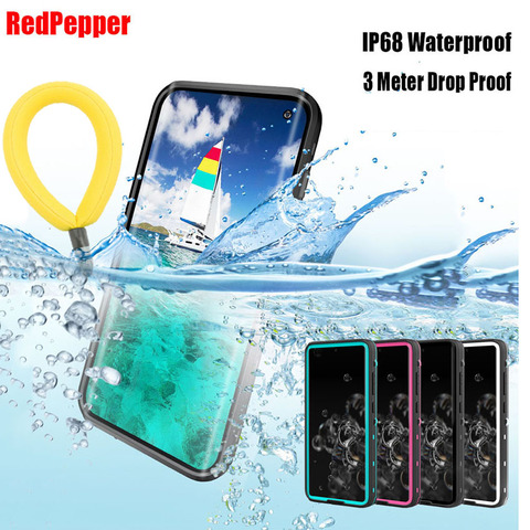 RedPepper IP68 impermeable funda para Samsung Galaxy S20 Ultra Plus S10 Nota 10 DE BUCEO bajo el agua de la PC + funda de armadura de TPU SN11 ► Foto 1/6